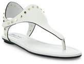 Thumbnail for your product : Jimmy Choo Dara Studded Leather T-Strap Sandals