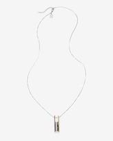 Thumbnail for your product : White House Black Market Rectangular Long Pendant Necklace