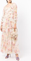 Thumbnail for your product : Needle & Thread Long Floral-Print Dress