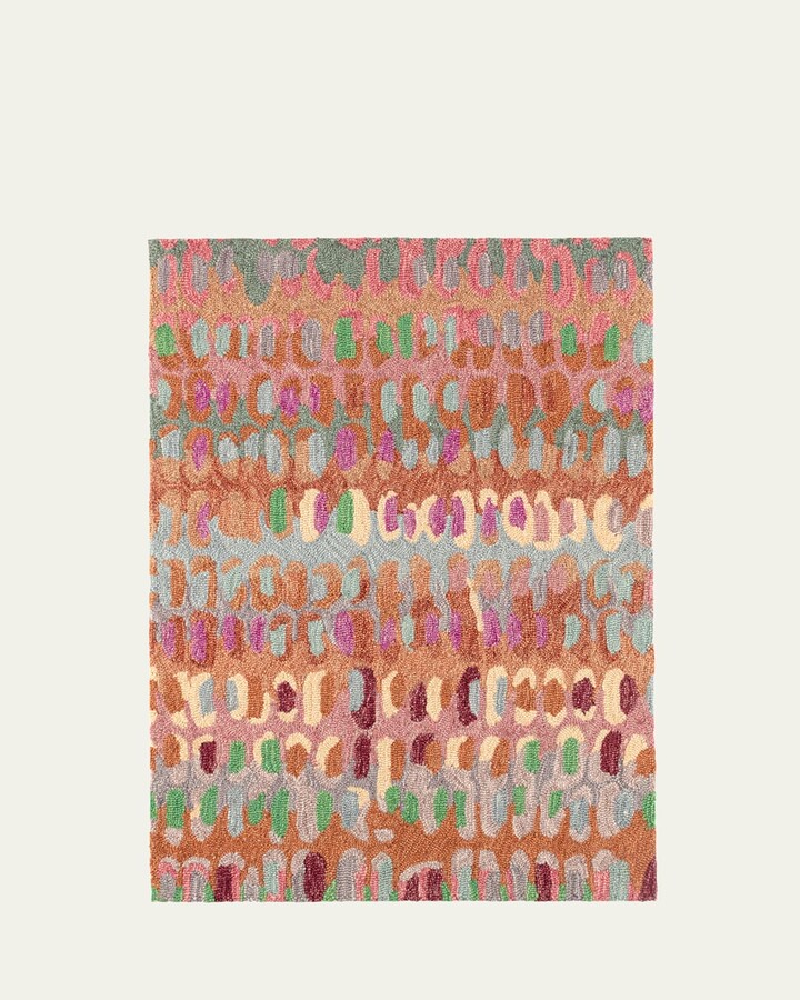 Annie Selke Paint Chip Clay Micro-Hooked Rug, 8' x 10'