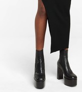 Thumbnail for your product : Rick Owens Kiss 65 leather platform ankle boots