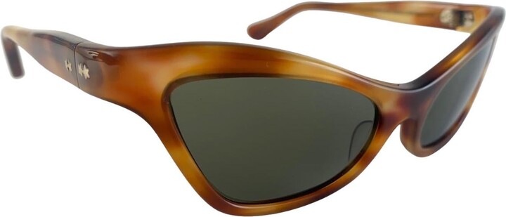 Victory Optical Vintage Suntimer Cat Eye Honey Tortoise Made In France 1960's Sunglasses