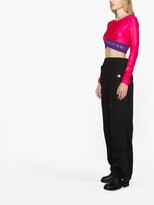 Thumbnail for your product : Versace Jeans Couture Logo-Underband Cropped Top