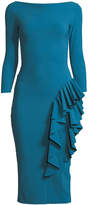 Thumbnail for your product : Chiara Boni La Petite Robe Maria Body-Con Dress w/ Ruffle Skirt