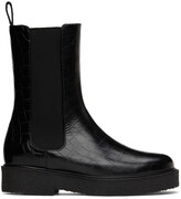 Thumbnail for your product : STAUD Black Croc Palamino Boots