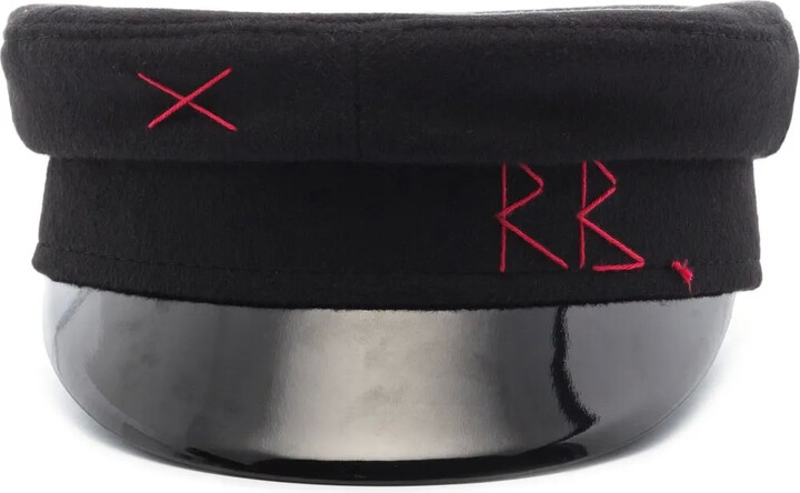 Embroidered Monogram Baker Boy Hat