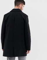 Thumbnail for your product : ASOS DESIGN DESIGN shower resistant single breasted trench in black