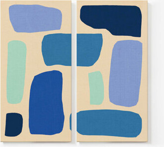 Frametolia Chromatic Rhythms v3 | 2 Panel Split Large Canvas Print