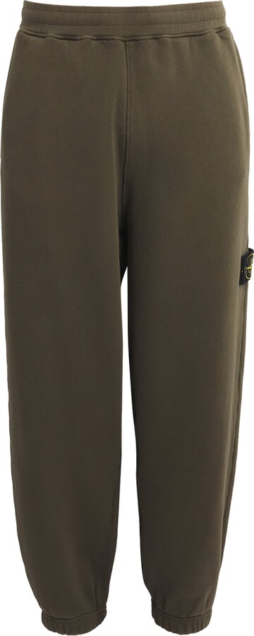 Stone Island Organic Cotton Logo Sweatpants