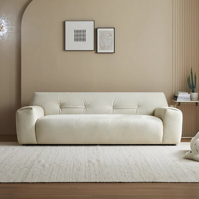 KANGLY Italian Living Room Beige Sofa