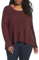 Thumbnail for your product : Eileen Fisher Plus Size Women's Seam Front Merino Sweater