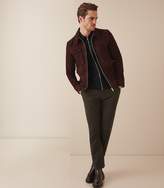 Thumbnail for your product : Reiss HILSON DIAMOND JACQUARD ZIP THROUGH JUMPER Navy