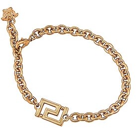 Bracelet Greca Chain Versace en coloris Métallisé Femme Bijoux Bracelets 