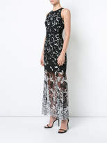 Thumbnail for your product : Aidan Mattox floral appliqué maxi dress