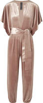 Thumbnail for your product : Norma Kamali Rectangle Velvet Jumpsuit