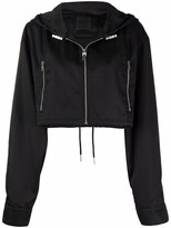 Thumbnail for your product : Givenchy Monogram-Print Cropped Jacket