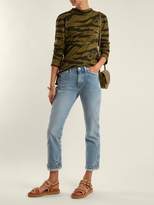 Thumbnail for your product : MiH Jeans Cult Distressed Mid Rise Straight Leg Jeans - Womens - Light Blue
