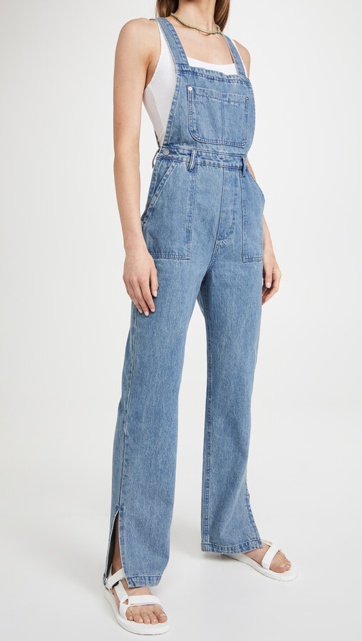 WeWoreWhat Slouchy Slit Overalls - ShopStyle Jumpsuits & Rompers