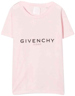 Givenchy Kids Logo Printed Crewneck T-Shirt