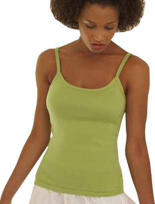 elegance1234 Ladies Cotton Vests Thin Strap Scoop Neck Stretch Camisole -  Sizes & Colours ***Same Day Postage*** (Large 42 UK-14 - ShopStyle