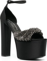 Thumbnail for your product : Sergio Rossi Evangelie 150mm embellished platform sandals