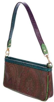 Etro Leather-Trimmed Paisley Bag