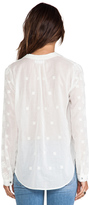 Thumbnail for your product : Velvet by Graham & Spencer Blanche Embroidered Cotton Voile Top
