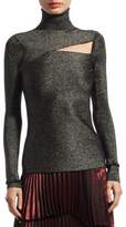 Thumbnail for your product : A.L.C. Camden Metallic Cutout Sweater