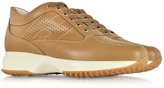 Thumbnail for your product : Hogan Interactive H Caramel Leather Sneaker