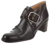Thumbnail for your product : Hermes Round-Toe Leather Booties