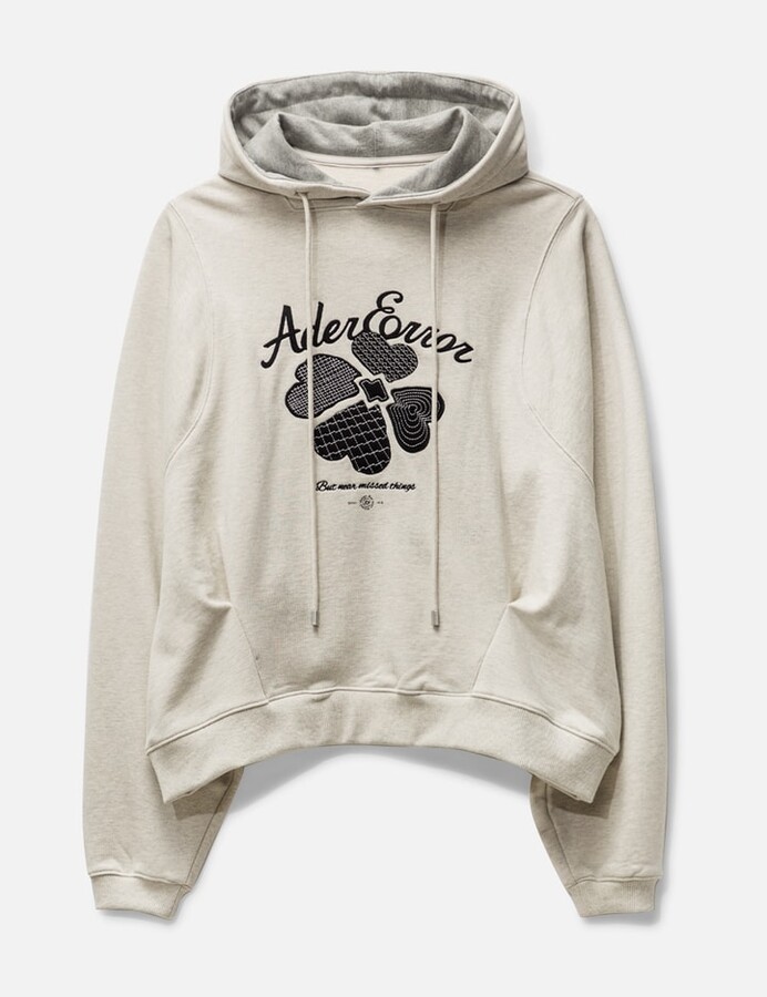 ★ADERERROR★ Tever logo hoodie Gray Ader Error Tever Logo Hoodie - ShopStyle