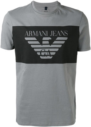 Armani Jeans logo T-shirt - men - Cotton - XXL