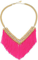 Thumbnail for your product : ABS by Allen Schwartz Fringed Chain Bib Necklace