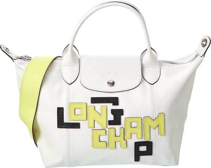 Longchamp Mini Le Pliage Cuir Leather Top Handle Bag - ShopStyle