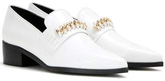 Stella McCartney Embellished faux leather loafers