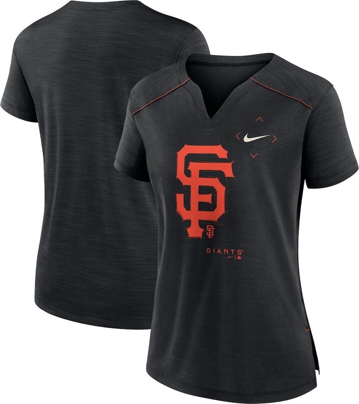 Nike Women's Black San Francisco Giants Pure Pride Boxy Performance Notch  Neck T-Shirt - ShopStyle