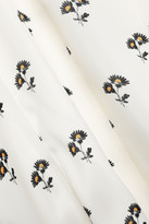 Thumbnail for your product : Victoria Beckham Floral-print Twill Midi Slip Dress