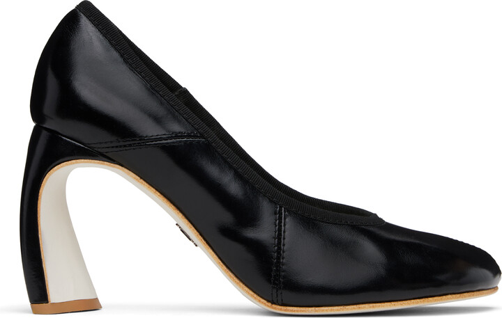 Tory Burch Black Peep Toe 90mm Heels
