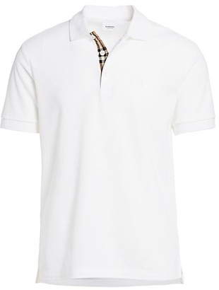 white burberry shirt polo