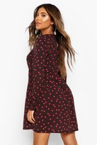 Thumbnail for your product : boohoo Heart Print Smock Dress
