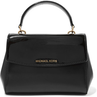 MICHAEL Michael Kors Ava Extra Small Matte And Patent-leather Tote