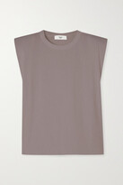 Thumbnail for your product : The Frankie Shop - Eva Cotton-jersey Tank - Taupe