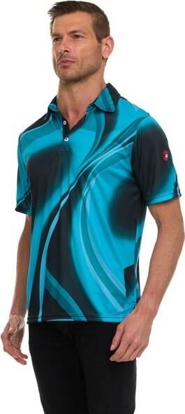 Canada Weather Gear CanadaWeatherGearMen’sPerformancePoloShirt–ShortSleeveMoistureWickingGolfShirt–LightweightAthleticFitinBlue,Large