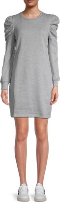 Janine Puff-Sleeve Sweatshirt Dress