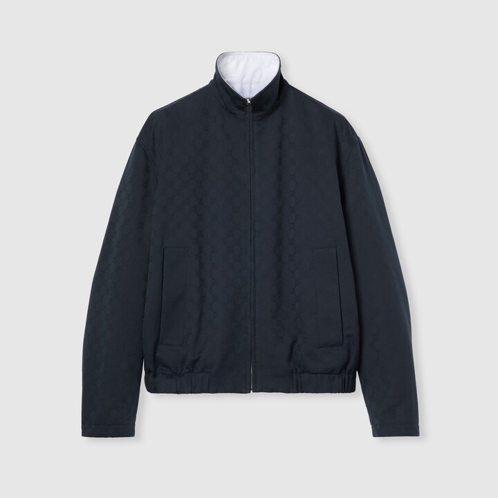 Gucci Reversible cotton gabardine zip jacket