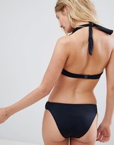 Thumbnail for your product : Freya Macrame halter bikini top in black