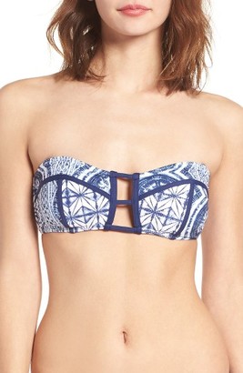 Roxy Women's Visual Touch Bandeau Bikini Top
