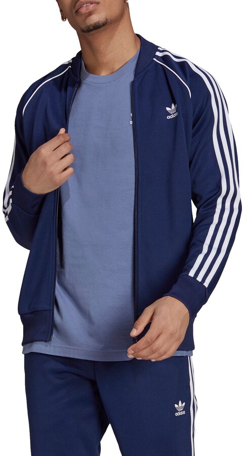 superstar track jacket light blue