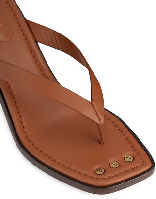 Frame Le Carbon Leather Thong Sandals