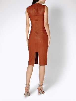 Genny Leather Cocktail Dress